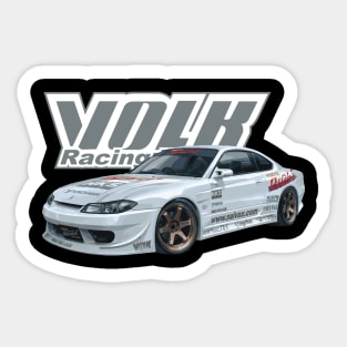 nissan S15 SILVIA spec r Volk Rays TE37 VERTEX DRIFT Sticker